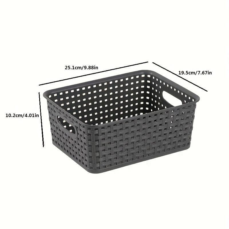 Desktop Storage Basket Plastic Snack Storage Box Bathroom Accessories