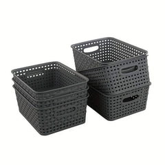Desktop Storage Basket Plastic Snack Storage Box Bathroom Accessories