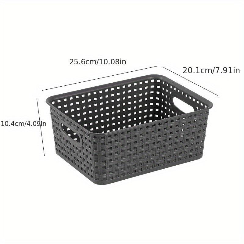 Desktop Storage Basket Plastic Snack Storage Box Bathroom Accessories