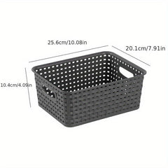 Desktop Storage Basket Plastic Snack Storage Box Bathroom Accessories