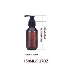 Brown Soap Dispenser Countertop Lotion Bottle Pump Bathroom