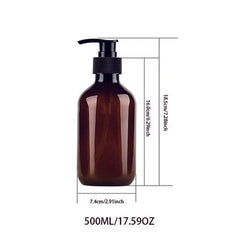 Brown Soap Dispenser Countertop Lotion Bottle Pump Bathroom