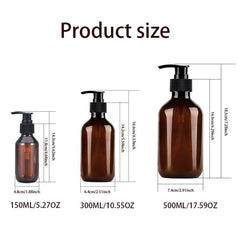 Brown Soap Dispenser Countertop Lotion Bottle Pump Bathroom
