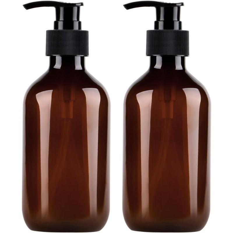 Brown Soap Dispenser Countertop Lotion Bottle Pump Bathroom