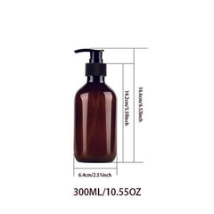 Brown Soap Dispenser Countertop Lotion Bottle Pump Bathroom