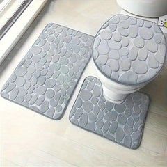 3pcs Non Slip Bathroom Rugs Set Quick Absorption Bathroom Decor