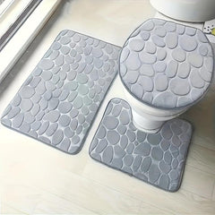 3pcs Non Slip Bathroom Rugs Set Quick Absorption Bathroom Decor
