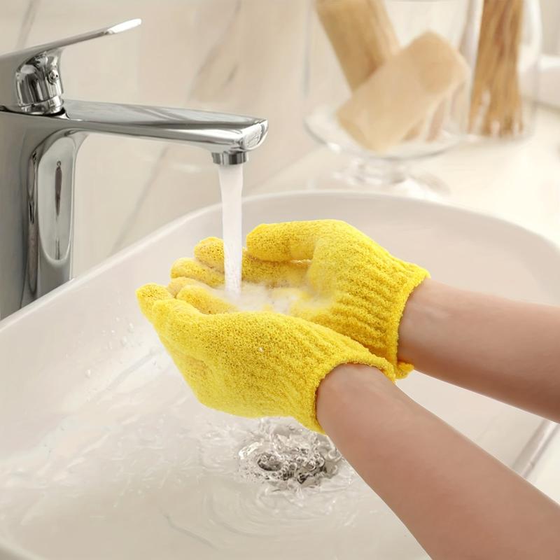 Exfoliating Shower Bath Gloves for Dead Skin Cell Removal