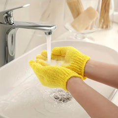 Exfoliating Shower Bath Gloves for Dead Skin Cell Removal