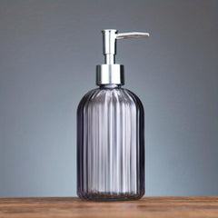 Glass Soap Dispenser 400ml Countertop Lotion Bottle Pump Refillable Bathroom