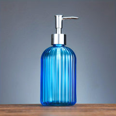 Glass Soap Dispenser 400ml Countertop Lotion Bottle Pump Refillable Bathroom