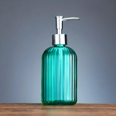 Glass Soap Dispenser 400ml Countertop Lotion Bottle Pump Refillable Bathroom