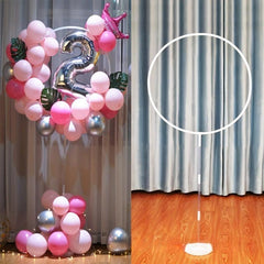Transparent Balloon Stand Party Birthday Wedding Ring Balloon Support