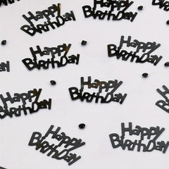 10g Happy Birthday Confetti Golden Silvery with Diamonds Decor