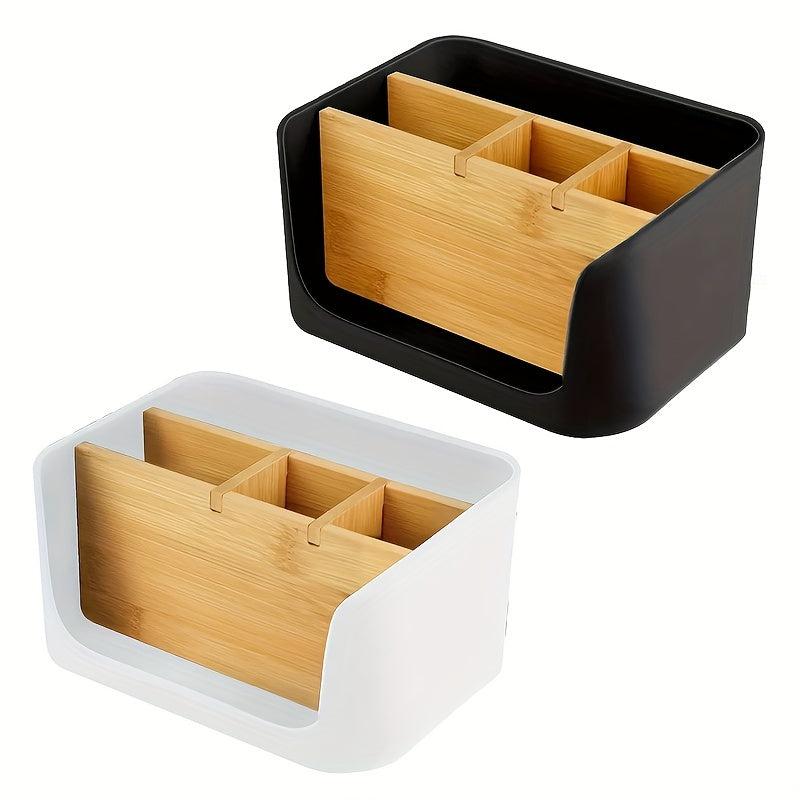 Desktop Storage Box Office Organizer Phone Tablet Stand Pen Rack Letter Holder
