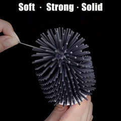 Silicone Toilet Brush and Holder Set for Easy Cleaning