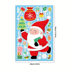 Xmas Window & Toilet Stickers Static Decorations Gift