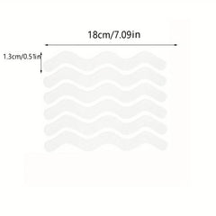 6pcs S-shaped Anti-skid Shower Stickers for Bathtub, Stairs