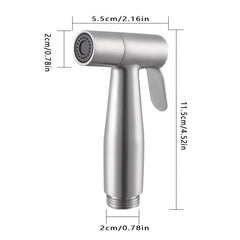 304 Stainless Steel Toilet Sprayer High Pressure Flush Water Spray Faucet
