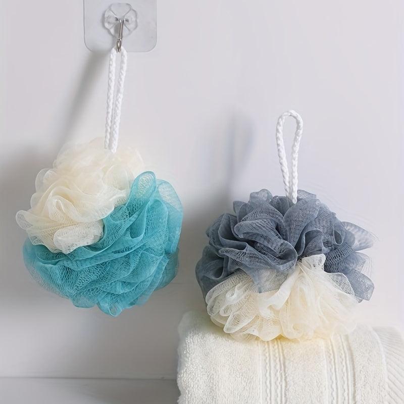 Two Tone Bath Flower Bath Ball Shower Loofah Exfoliating Sponge