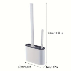 Long Handle Silicone Cleaning Brush Toilet Brush With Holder Box