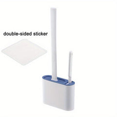 Long Handle Silicone Cleaning Brush Toilet Brush With Holder Box