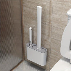 Long Handle Silicone Cleaning Brush Toilet Brush With Holder Box
