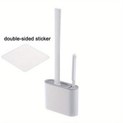 Long Handle Silicone Cleaning Brush Toilet Brush With Holder Box
