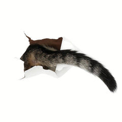 Cat Tail Pattern Toilet Lid Decal Self Adhesive Sticker Bathroom Decor