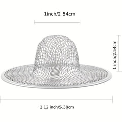 2pcs Stainless Steel Tub Mesh Strainer Slop Basket Filter Trap Sink Strainer
