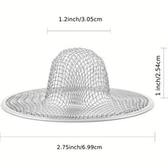 2pcs Stainless Steel Tub Mesh Strainer Slop Basket Filter Trap Sink Strainer
