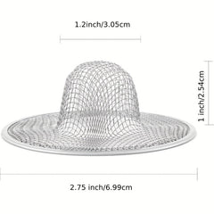 2pcs Stainless Steel Tub Mesh Strainer Slop Basket Filter Trap Sink Strainer