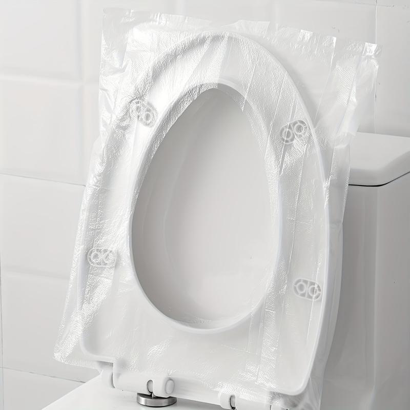 50pcs Disposable Toilet Seat Cover Travel Waterproof Cushion Paper
