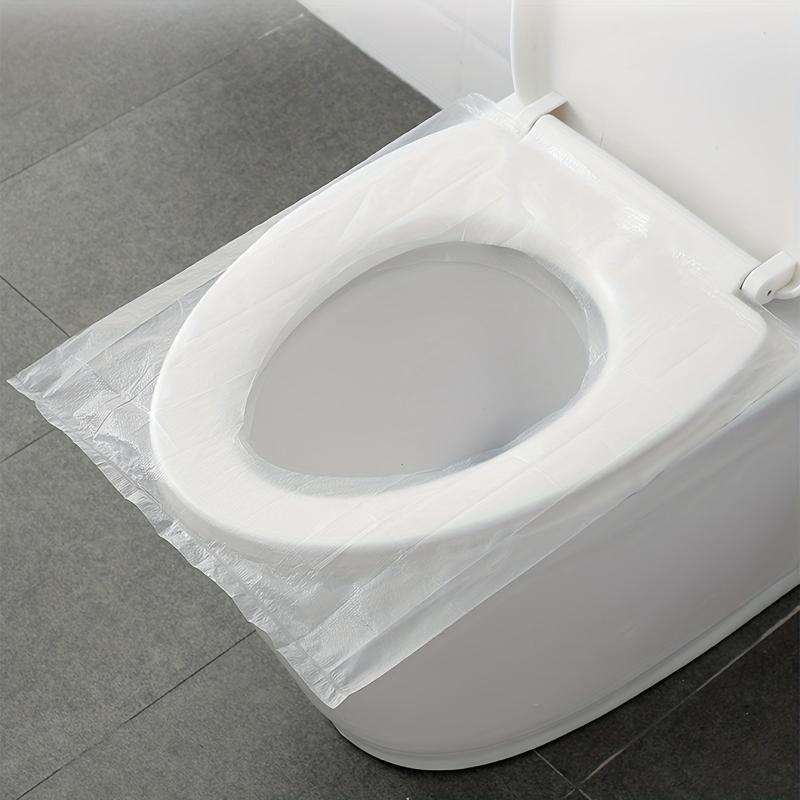 50pcs Disposable Toilet Seat Cover Travel Waterproof Cushion Paper