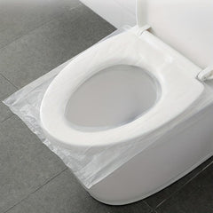50pcs Disposable Toilet Seat Cover Travel Waterproof Cushion Paper
