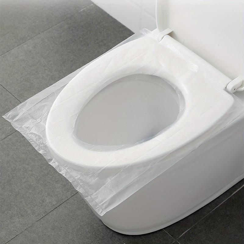 50pcs Disposable Toilet Seat Cover Travel Waterproof Cushion Paper