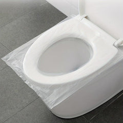 50pcs Disposable Toilet Seat Cover Travel Waterproof Cushion Paper