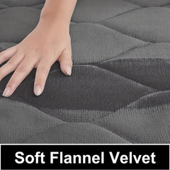 Soft Memory Foam Bathroom Rug, Dark Grey, Machine Washable