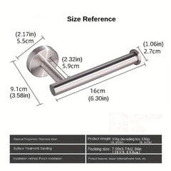 Stainless Steel Toilet Paper Holder Wall Mounted Tissue Roll Shelf