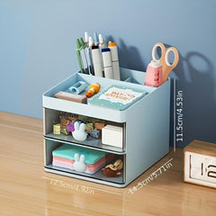 Transparent Makeup Brush and Jewelry Storage Box - Large Capacity
