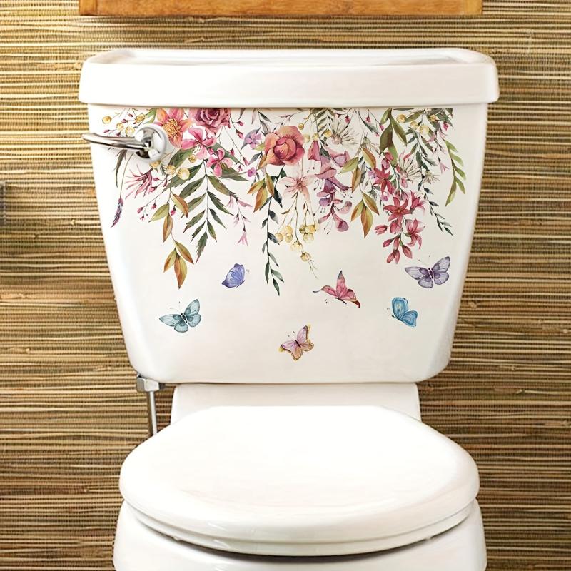 Butterfly Leaf Wall Sticker Bathroom Decoration Self-adhesive Wall