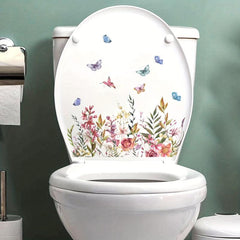 Butterfly Leaf Wall Sticker Bathroom Decoration Self-adhesive Wall