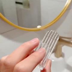3pcs Transparent Adhesive Wall Hooks Minimalist Clear Design
