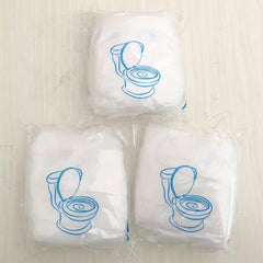 10pcs Disposable Toilet Mat Thickened Non-woven Slip-on Seat Cushio