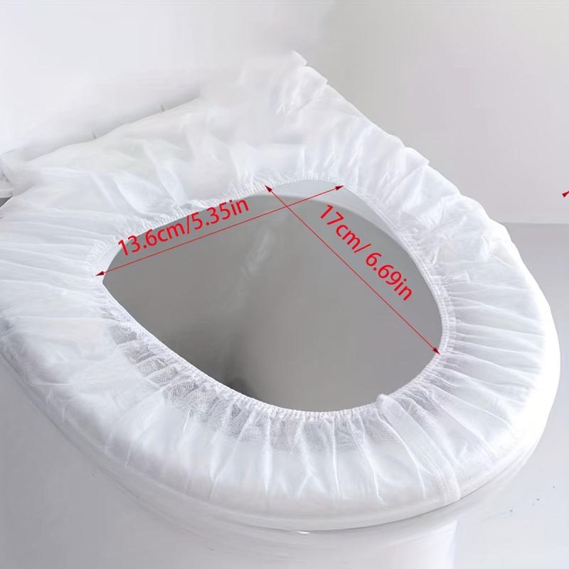 10pcs Disposable Toilet Mat Thickened Non-woven Slip-on Seat Cushio