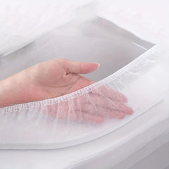 10pcs Disposable Toilet Mat Thickened Non-woven Slip-on Seat Cushio