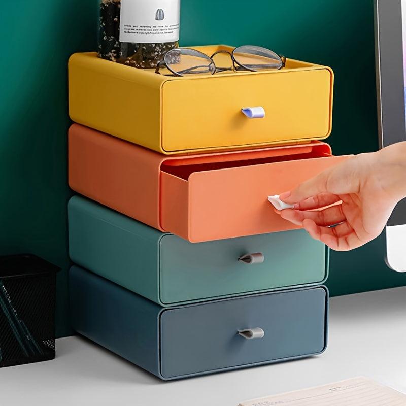 Large Capacity Desktop Cosmetic Organizer Drawer for Bathroom Office Bedroom