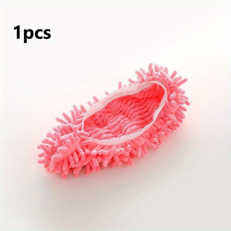 Chenille Mopping Slippers - Easy to Clean & Comfortable