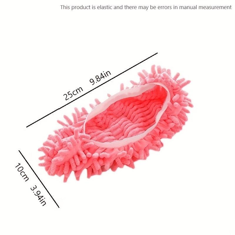 Chenille Mopping Slippers - Easy to Clean & Comfortable