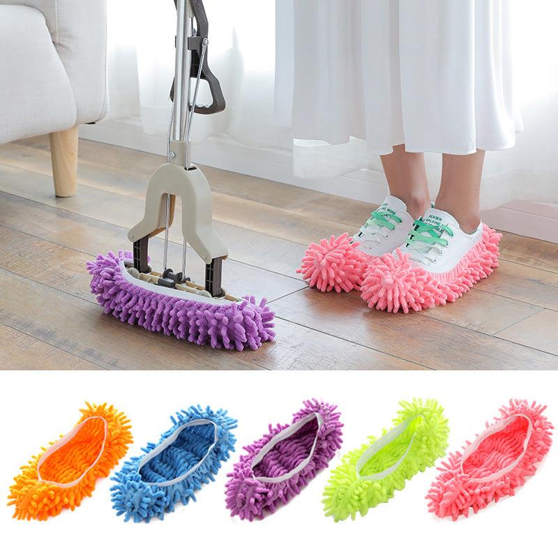 Chenille Mopping Slippers - Easy to Clean & Comfortable
